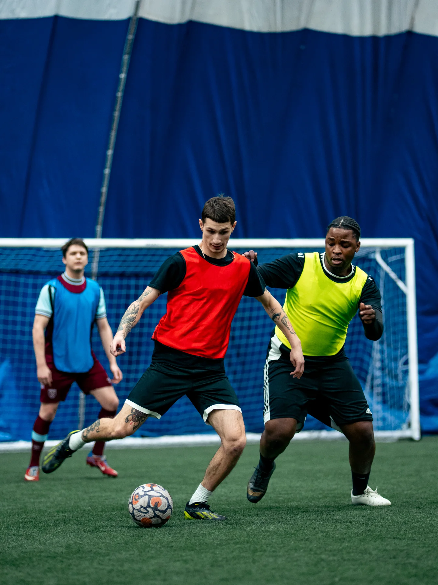 Inter Ottawa players training indoors